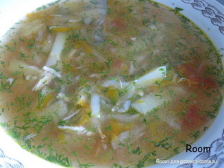 Щи из свежей капусты с курицей