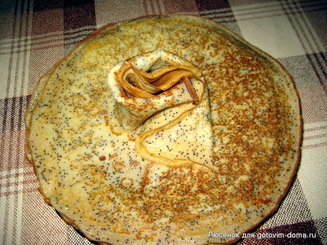 Французские маковые блинчики