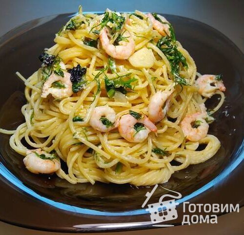 Паста с креветками