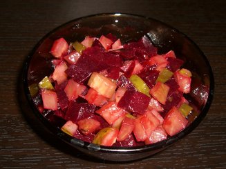 Салат из свеклы и огурцов