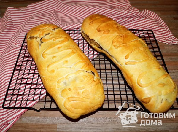 Традиционный польский (рождественский) рулет с капустой и грибами. фото к рецепту 8