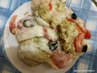 Пицца на кабачковой основе