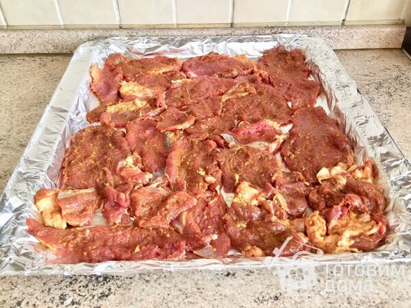 Мясо по-французски в российском маринаде &quot;Махеевъ&quot; фото к рецепту 6