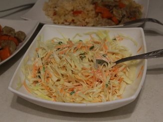Салат из капусты в южном стиле