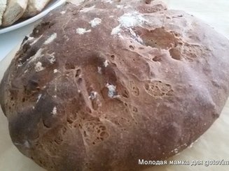 Деревенский ржаной хлеб на дрожжах
