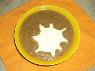 Картофельный суп-пюре с грибами