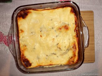 Милина (Болгарская запеканка из лаваша с соленым творогом)
