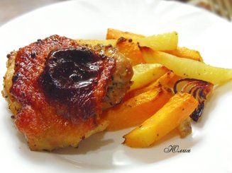 Курица с тыквой