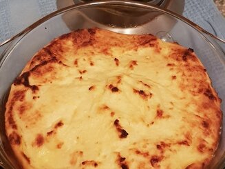 Творожная запеканка с кукурузной мукой