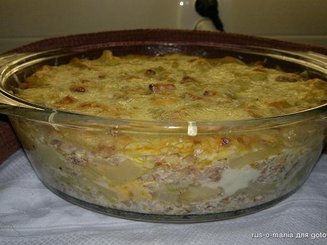 Гречневая запеканка с кабачком