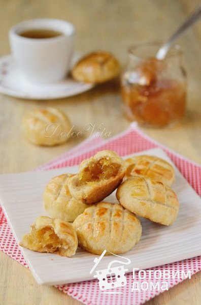 Ананасовое печенье Feng Li Su (классический вариант) фото к рецепту 3
