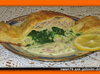 Кулебяка с мясным фаршем и шпинатом.