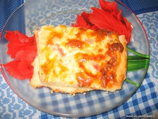 Фламмкухен из Эльзасса - пирог с луком, беконом и сыром