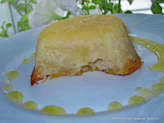 Яблочный флан с медовой карамелью