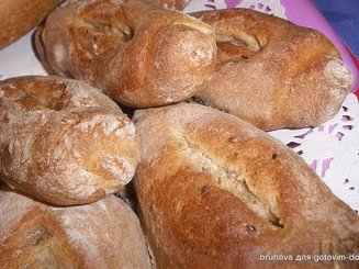 Дрожжевые булочки с семенами льна