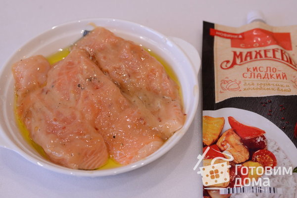 Красная рыба в кисло-сладком соусе от Махеев фото к рецепту 2