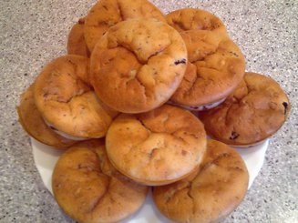 Ванильные кексы с черникой