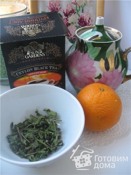 Чай с апельсином и мятой  «Зимний» фото к рецепту 1