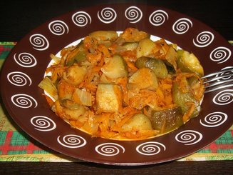 Кабачки тушёные