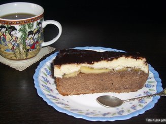 Шоколадный торт "Эскимо" с бананом