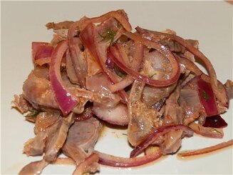 Закусочные куриные желудки (пупки)