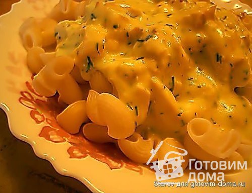 Макароны с молочным соусом и пряностями