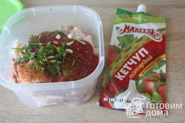 Куриное филе в татарском кетчупе на решетке гриль фото к рецепту 2