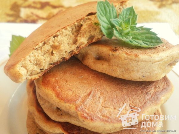 Панкейки кофейно-мятные фото к рецепту 1