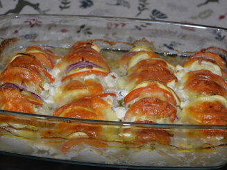 Курица с овощами по-гречески