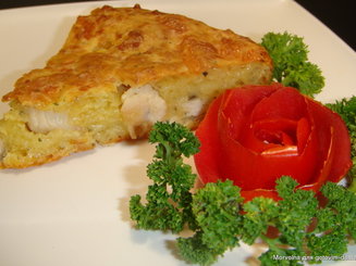 Закусочный сырный пирог с мясом