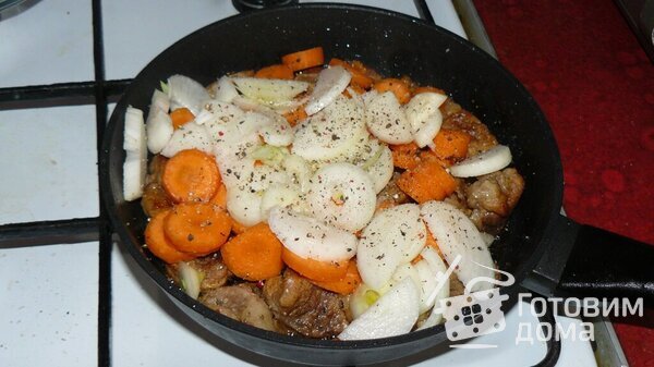 Мясо с кабачками и овощами фото к рецепту 3