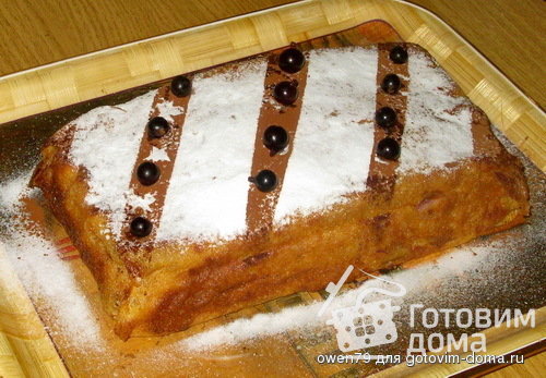 Блинный пирог с творожной начинкой. фото к рецепту 10