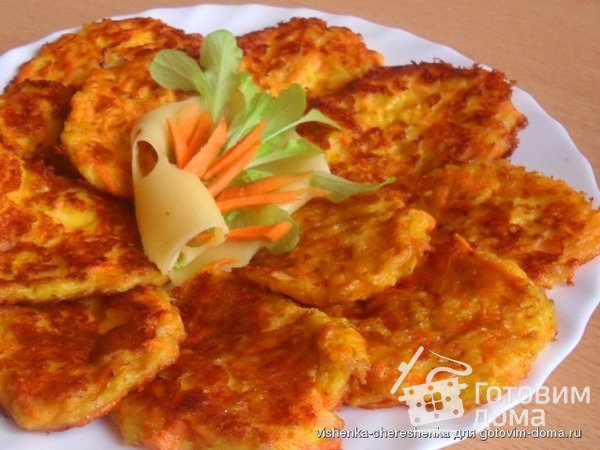 Морковно-сырные оладьи фото к рецепту 3