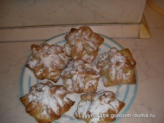 Слойки с кремом патисьер