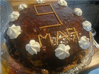 Торт "Сникерс"