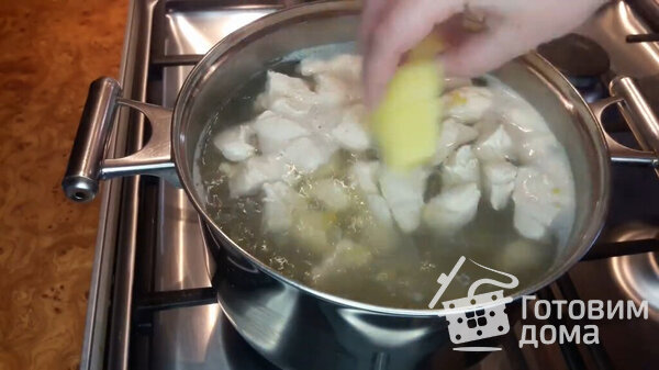 Гороховый суп с куриным филе фото к рецепту 7