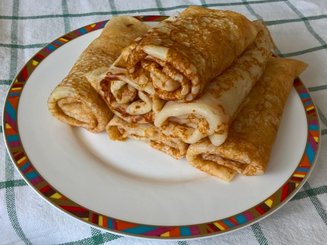 Заварные блины без яиц