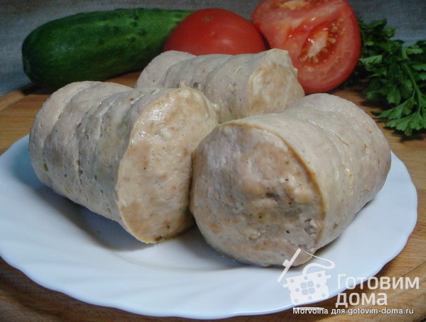 Куриная колбаса в кружке фото к рецепту 7