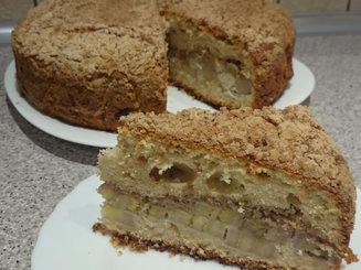 Бразильский банановый пирог («Cuca de Banana»)