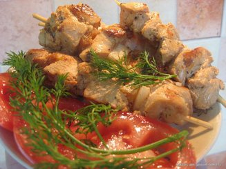 Куриный шашлычок с карри (квартирный вариант)
