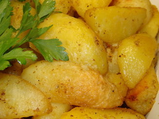 Картофель карри запечённый