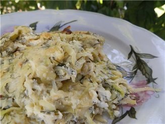 Цуккини, запеченные с творогом