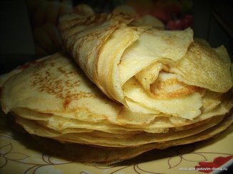 Блины заварные на кефире