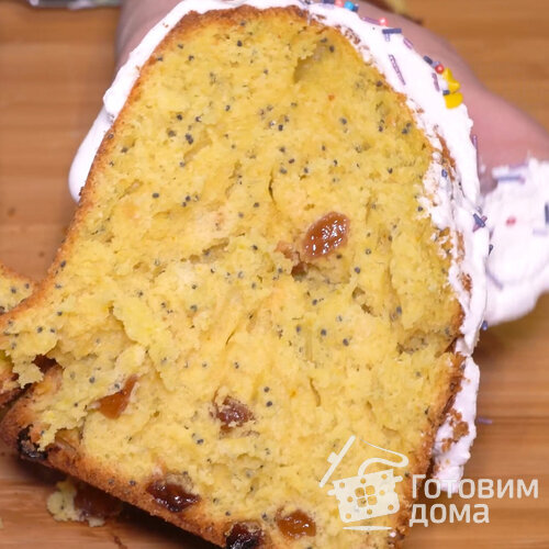 Куличи без дрожжей, с маком и изюмом