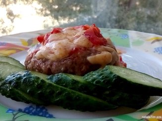 "Гнёздышки" с сыром и помидорами