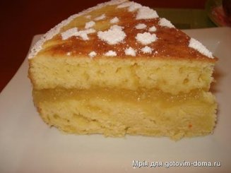 Пирог с лимонной начинкой