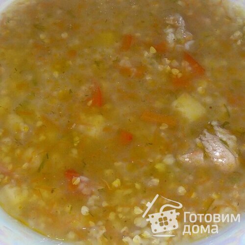 Гречневый суп с мясом