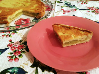 Песочный пирог с ревенем (Тарт с ревенем)