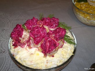 Салат "Букет роз"