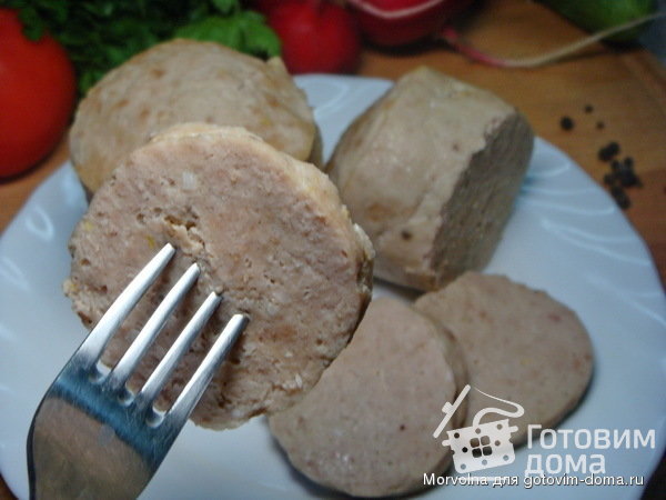 Куриная колбаса в кружке фото к рецепту 1